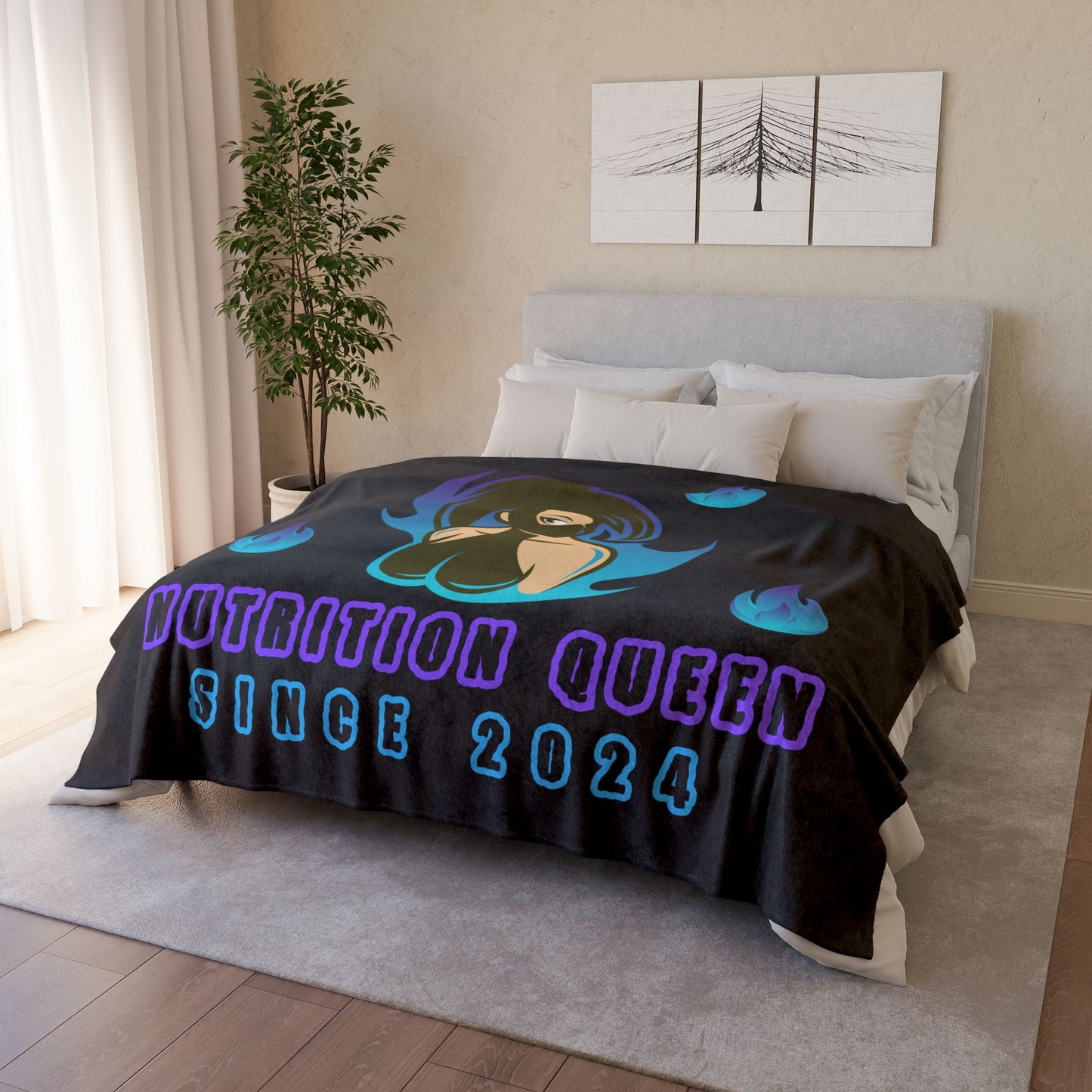 Nutrition Queen Soft Polyester Blanket