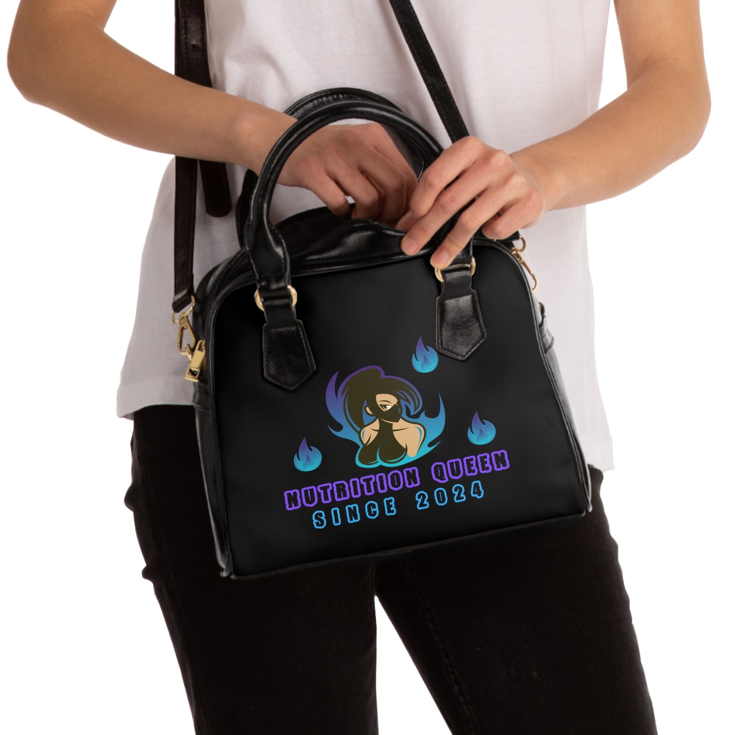 Nutrition Queen Shoulder Handbag