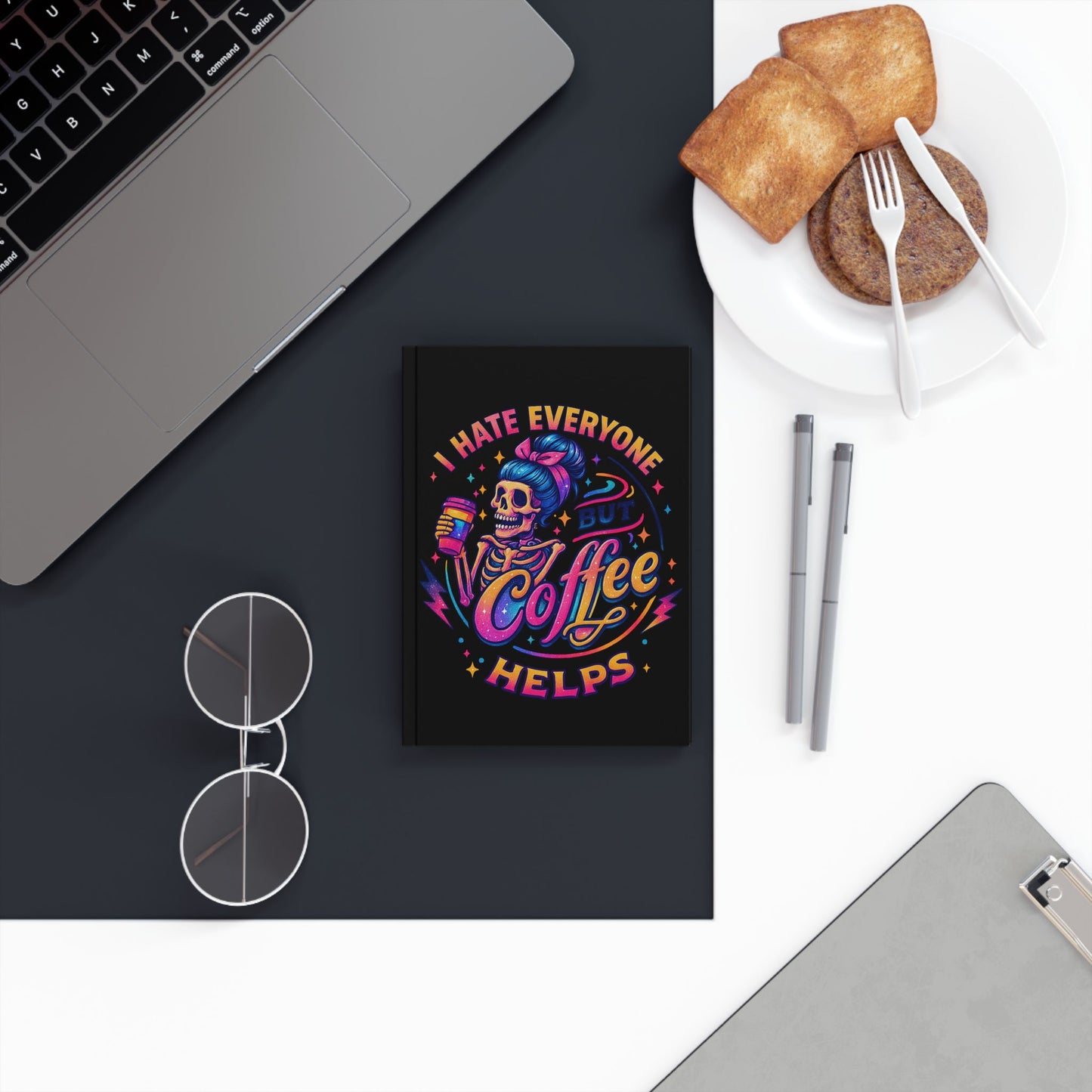 "I Hate Everyone But Coffee Helps" Hardback Journal