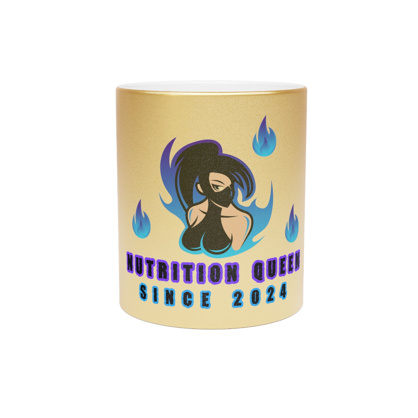Nutrition Queen Metallic Mug