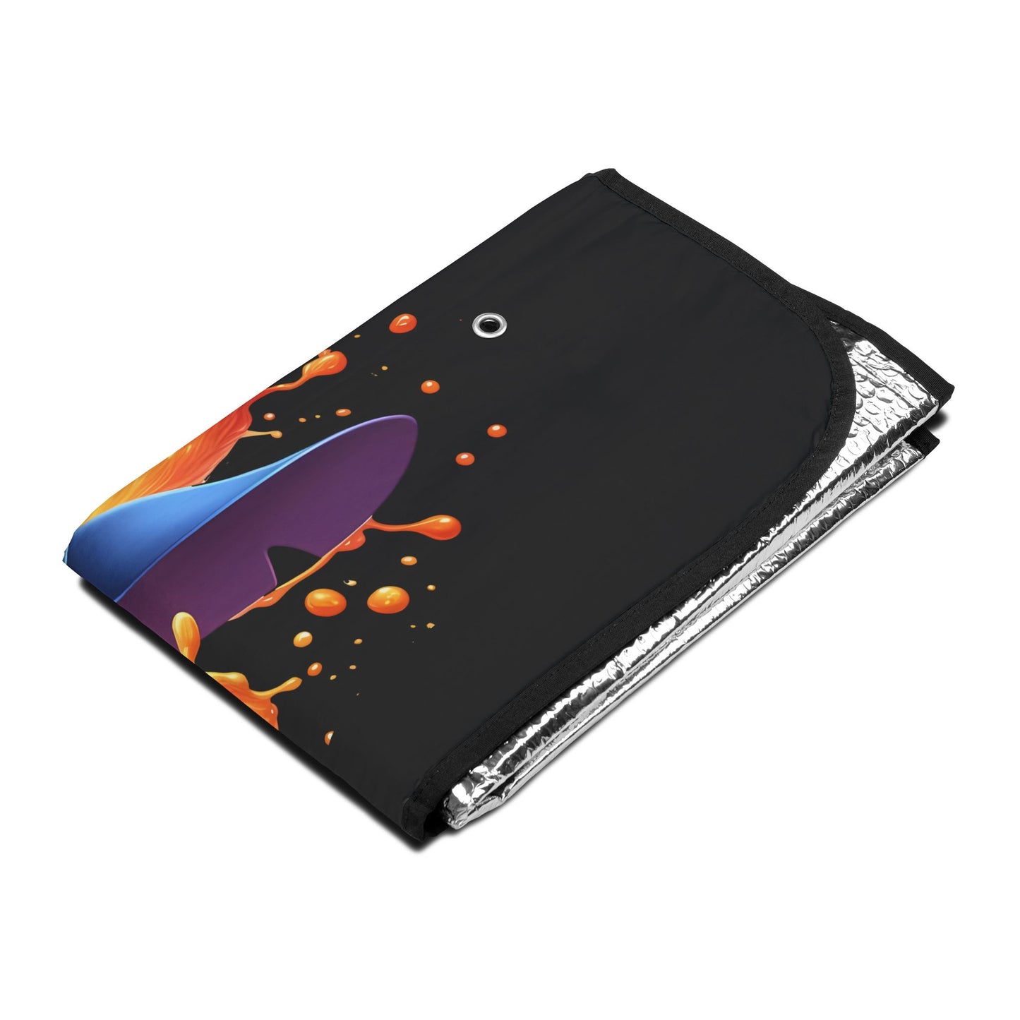 Stitch Rainbow Splash Car Sun Shade