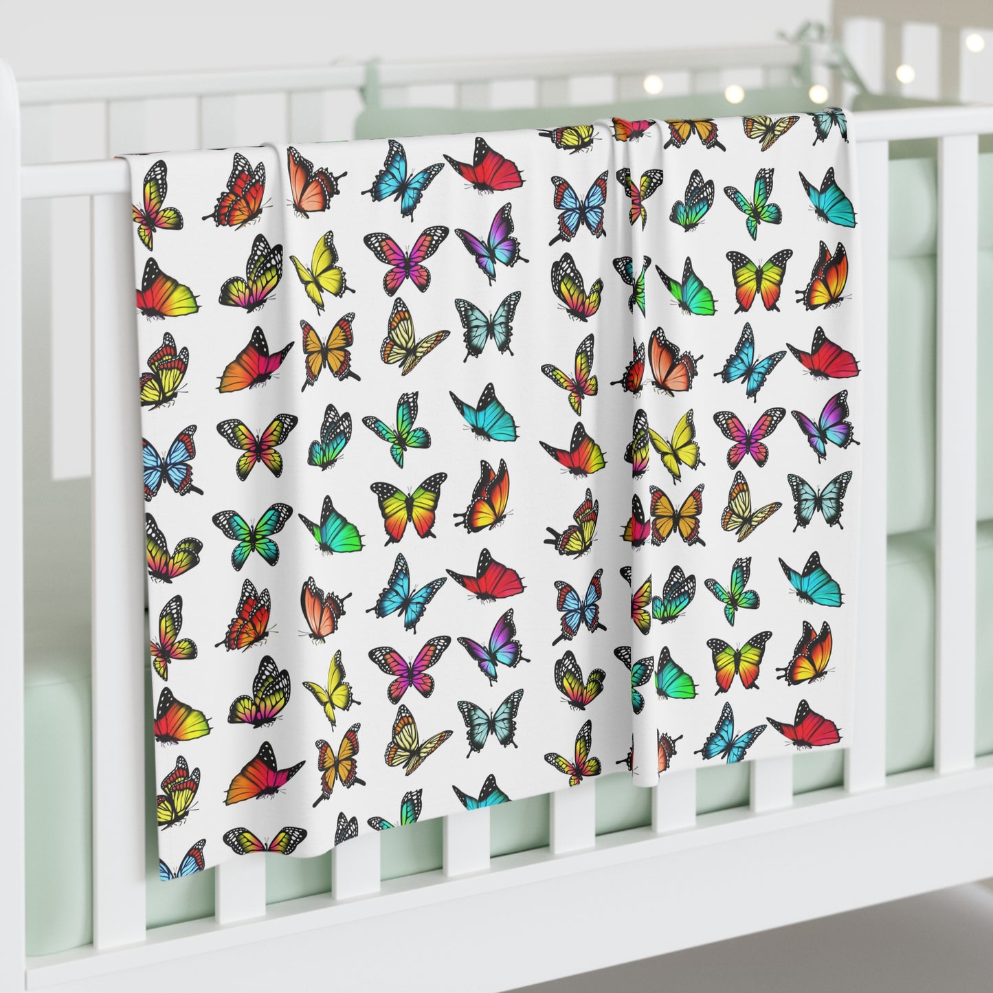 Nutrition Queen Butterflies Baby Swaddle Blanket