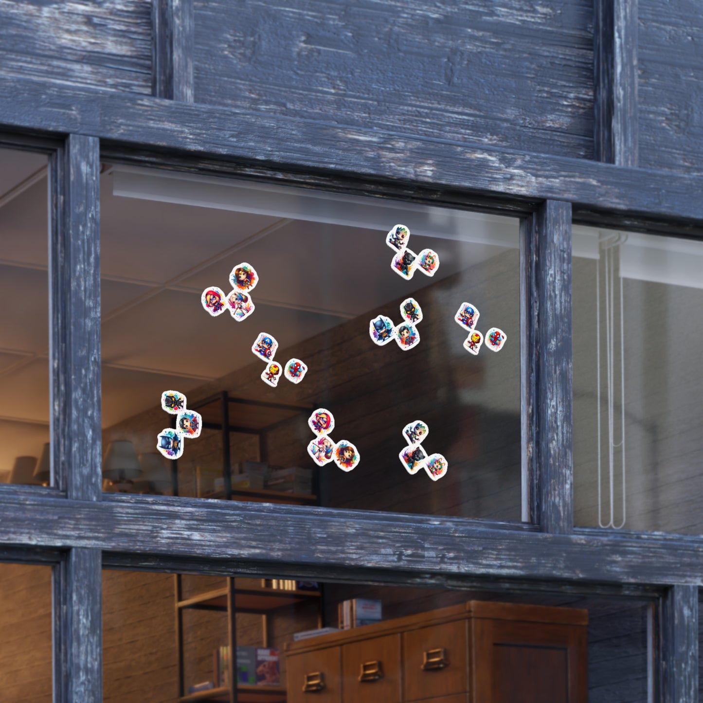 Cute Baby Marvel & DC Character Sticker Sheet Set — 5PCS