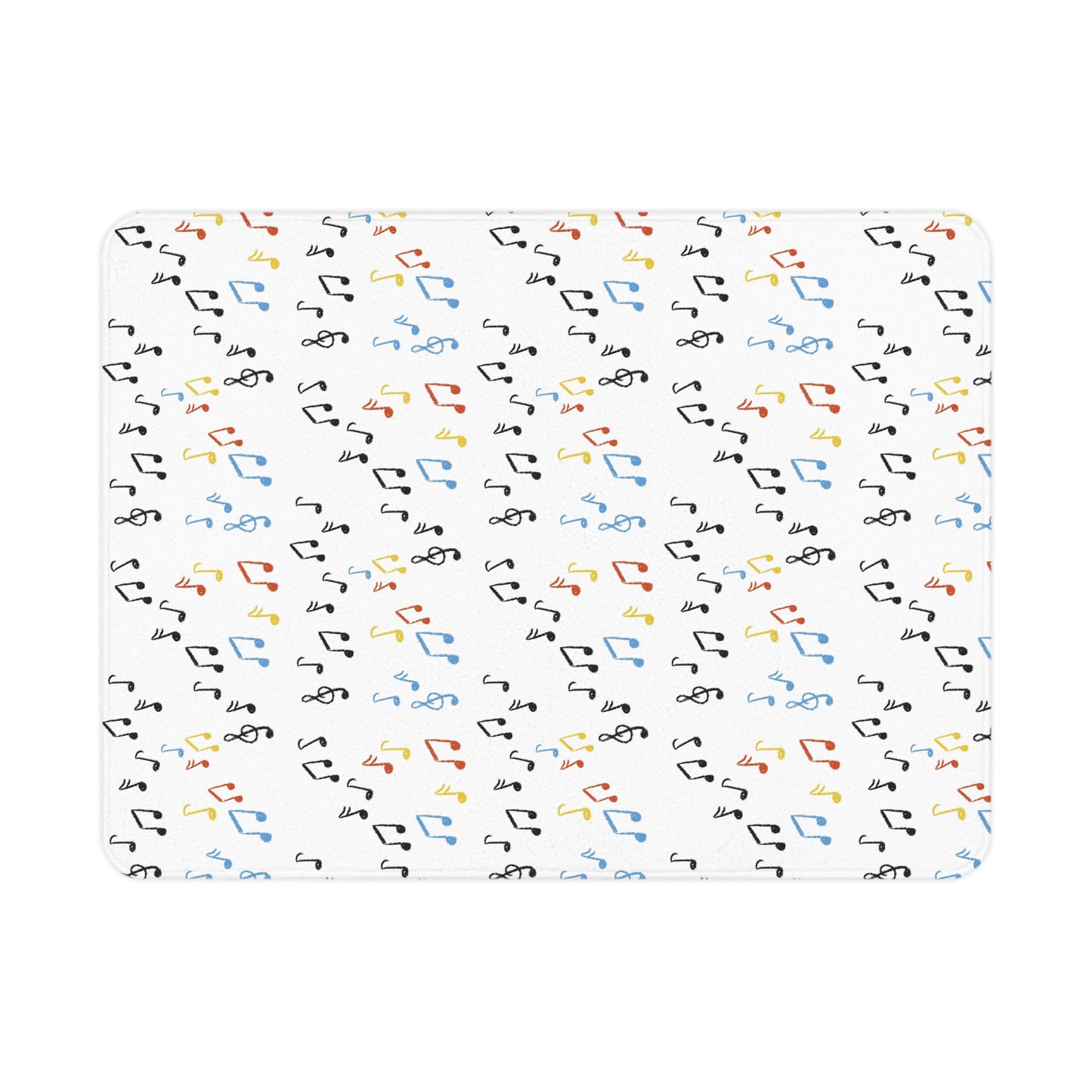 Nutrition Queen Music Notes Toddler Blanket