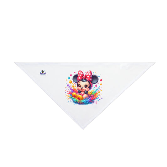 Baby Minnie-Mouse Splash Pet Bandana