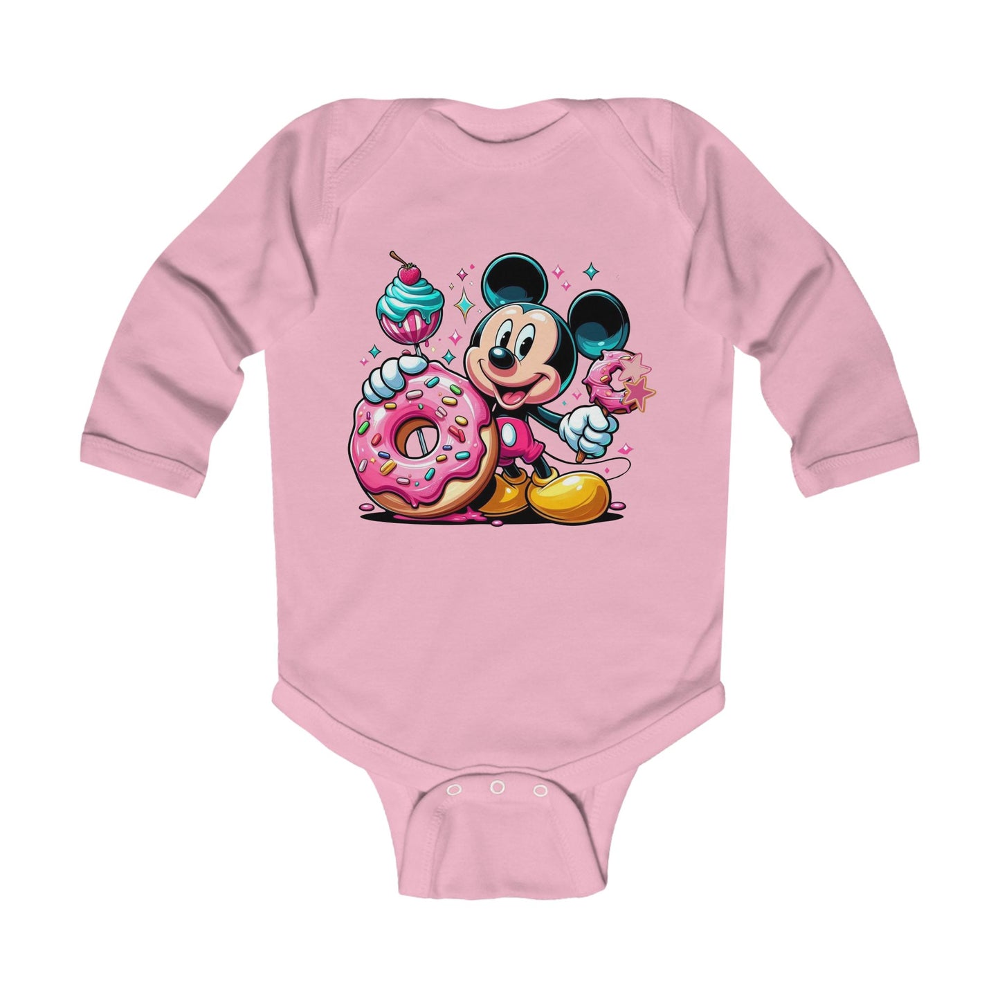 Oh, Sweet Mickey Infant Long Sleeve Onesie