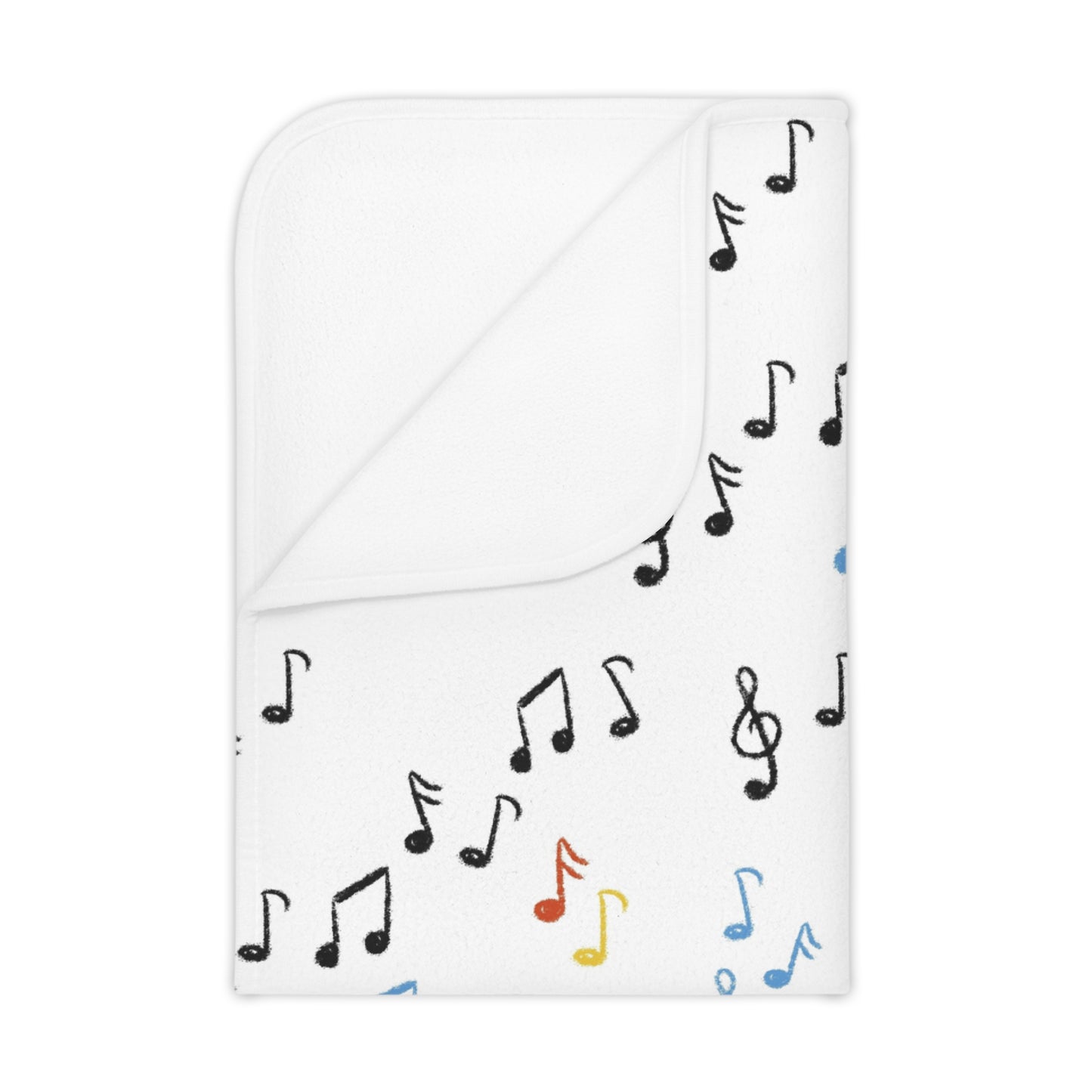 Nutrition Queen Music Notes Toddler Blanket