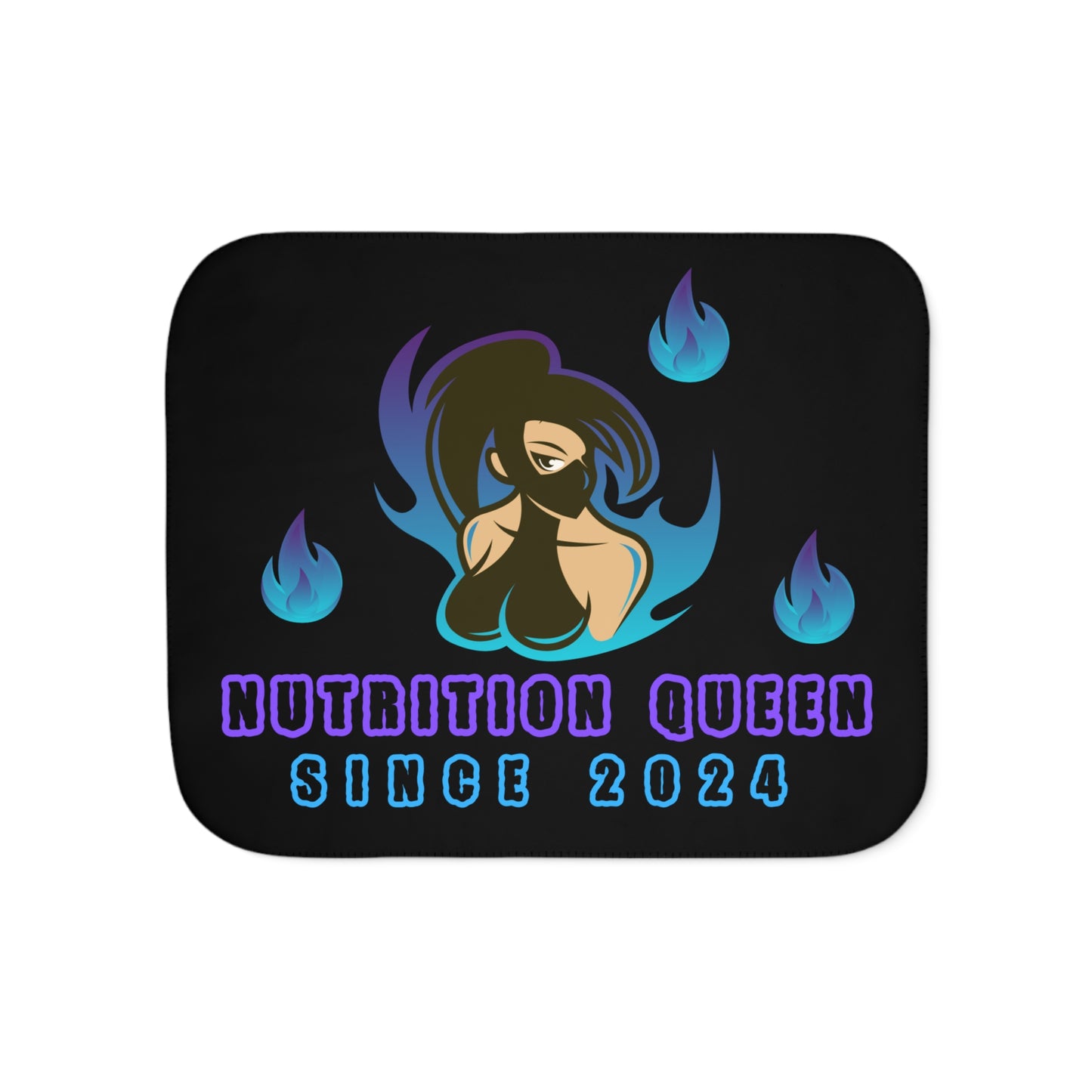 Nutrition Queen Sherpa Blanket, Two Colors