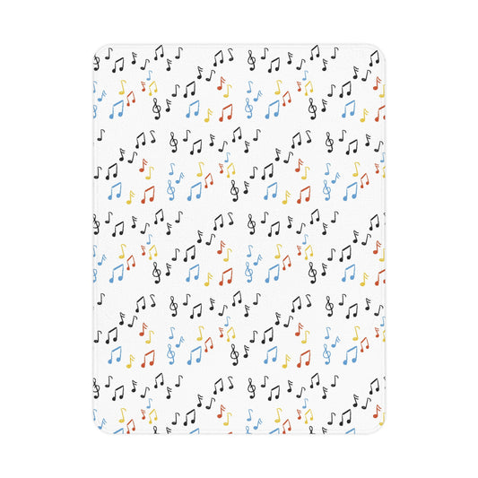 Nutrition Queen Music Notes Toddler Blanket