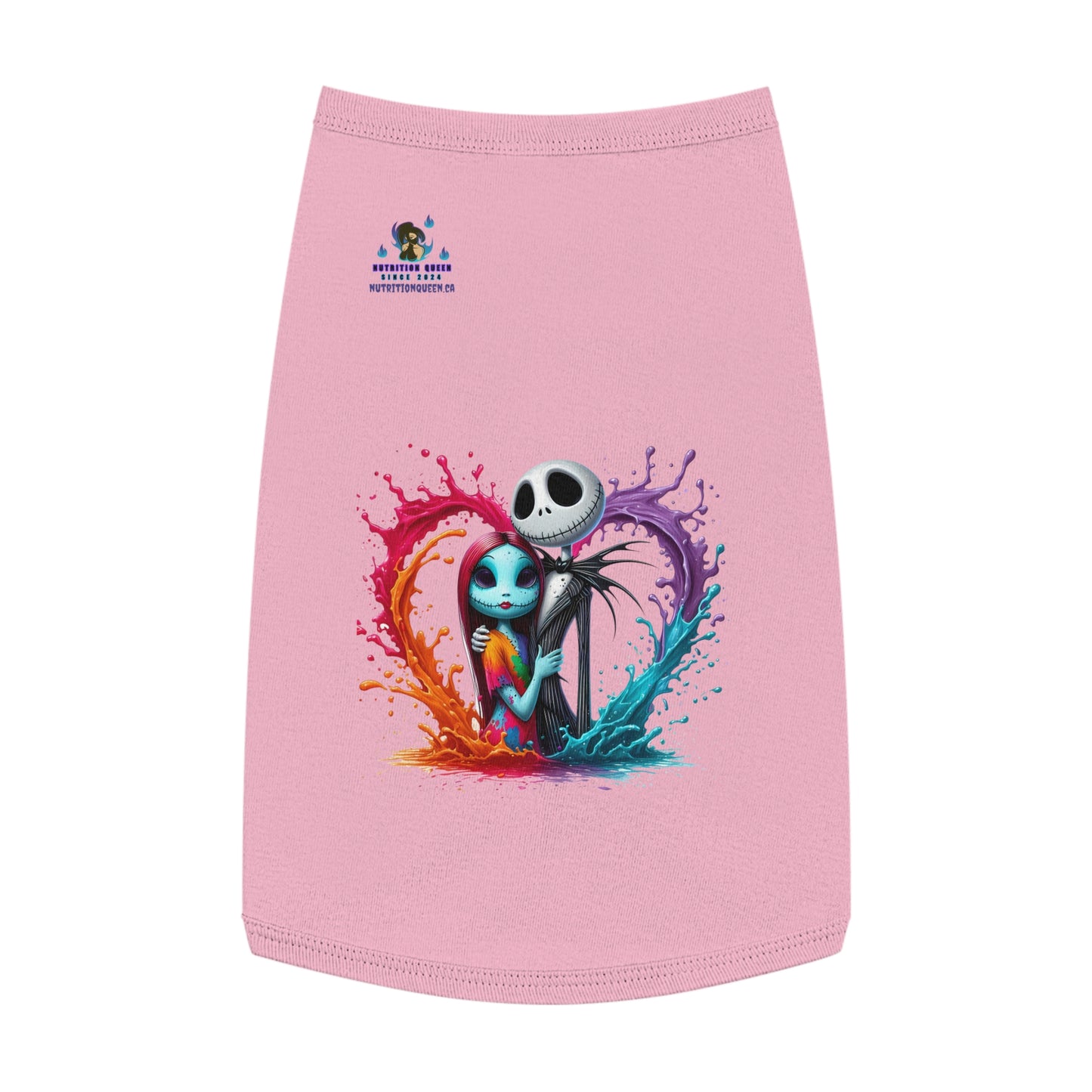 Colorful Love Jack & Sally Pet Tank Top