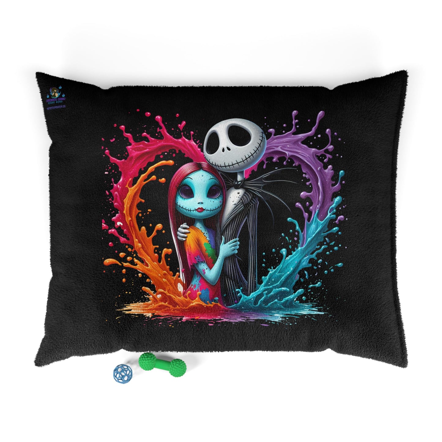 Colorful Love Jack & Sally Pet Bed