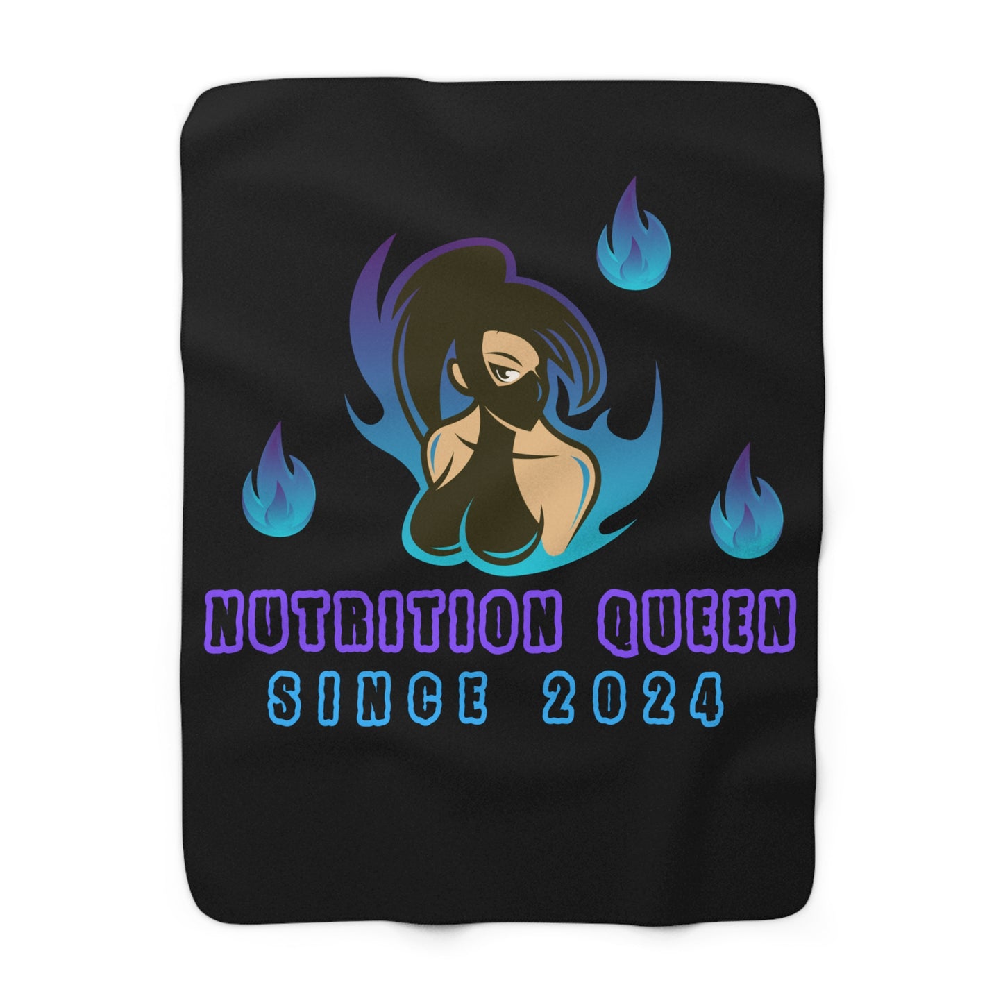 Nutrition Queen Sherpa Fleece Blanket