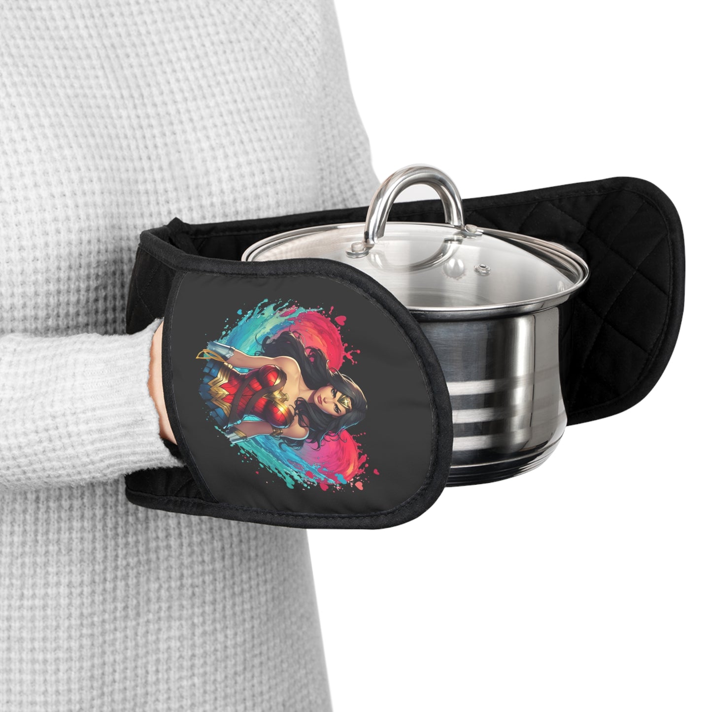 Wonder Woman Splash Oven Mitts