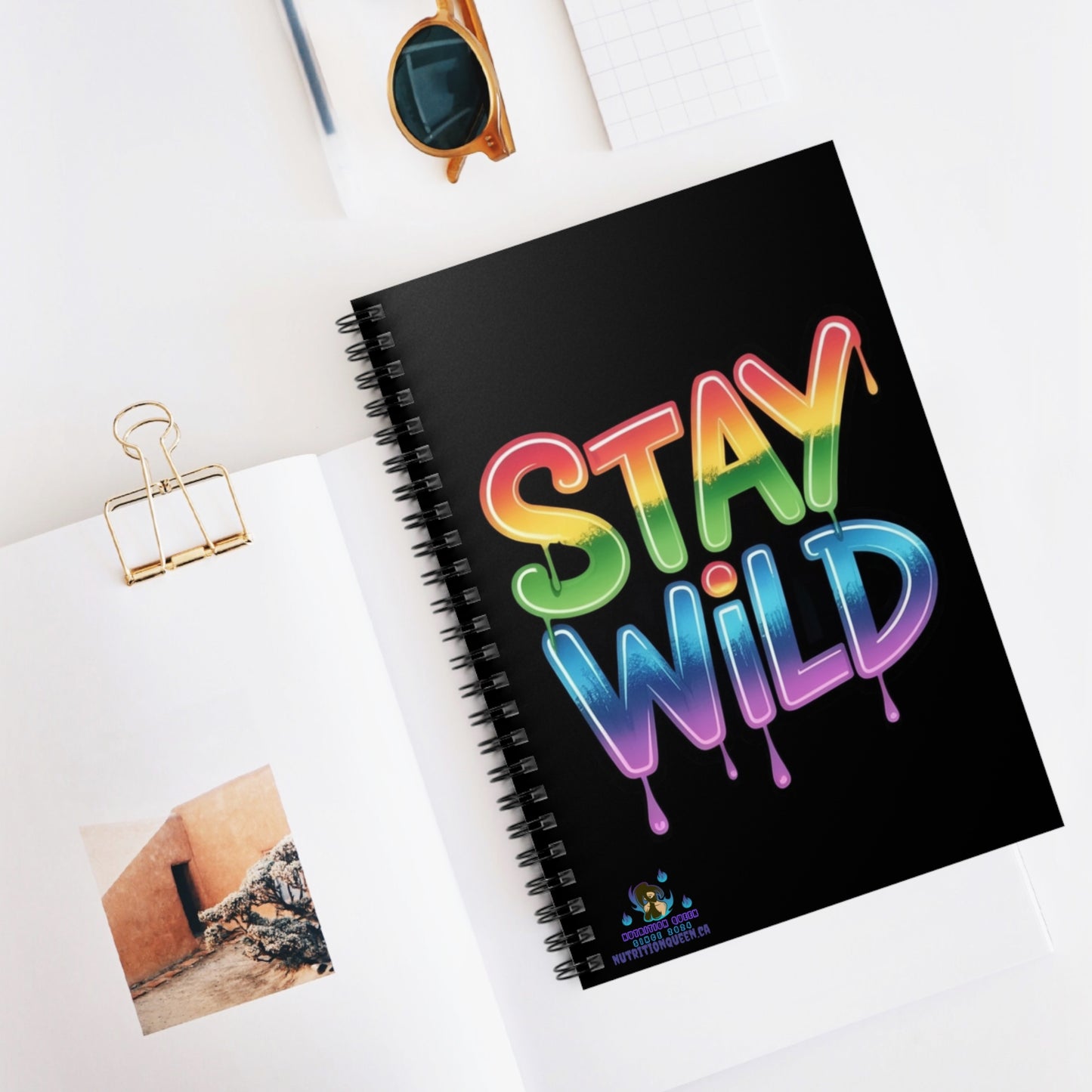 Rainbow "Stay Wild" Notebook