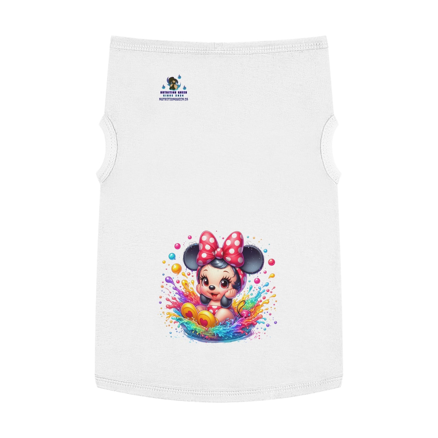 Baby Minnie-Mouse Splash Pet Tank Top