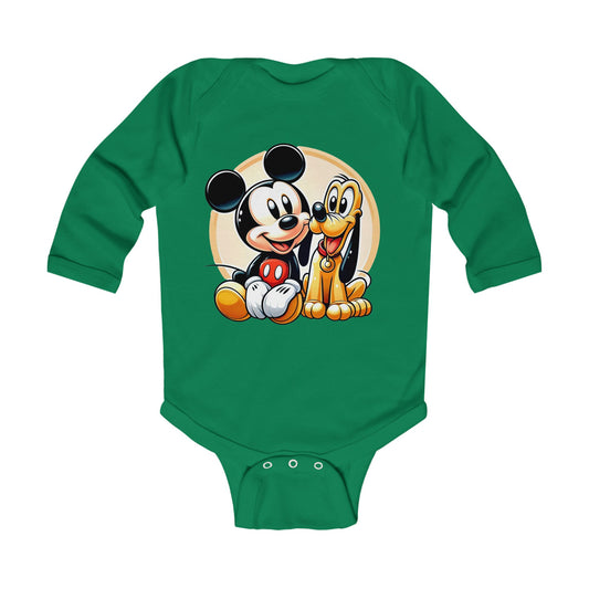 Mickey and Pluto Infant Bodysuit