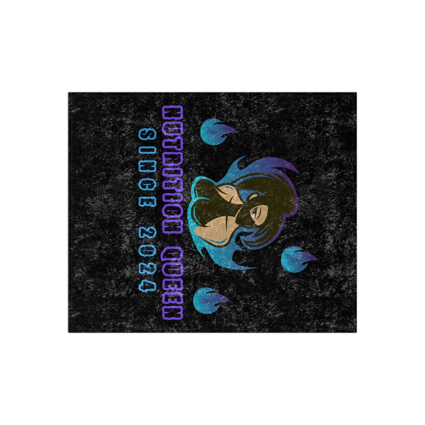 Nutrition Queen Crushed Velvet Blanket