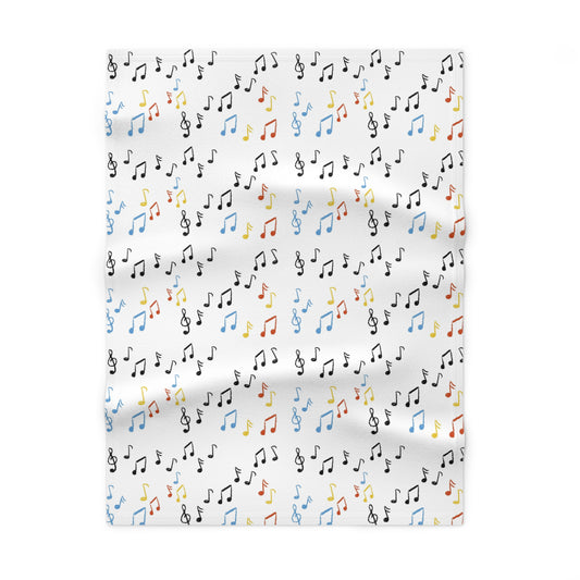Nutrition Queen Music Notes Soft Fleece Baby Blanket