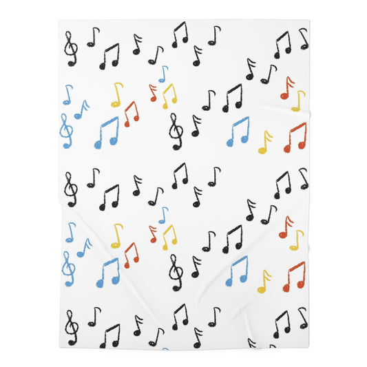 Nutrition Queen Music Notes Baby Swaddle Blanket