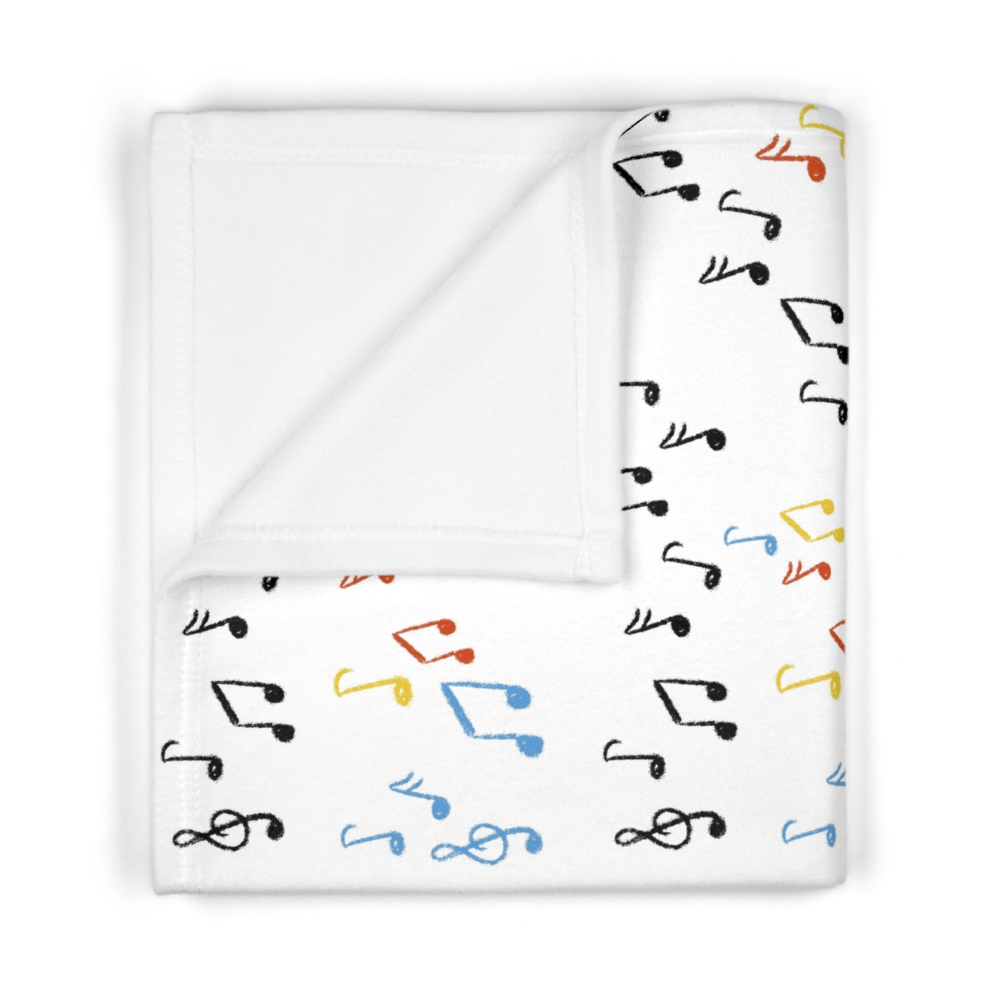 Nutrition Queen Music Notes Soft Fleece Baby Blanket