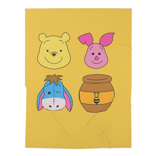 Nutrition Queen Whinnie the Pooh Baby Swaddle Blanket