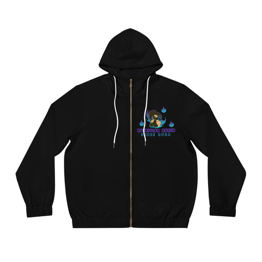 Nutrition Queen Men's Full-Zip Hoodie (AOP)