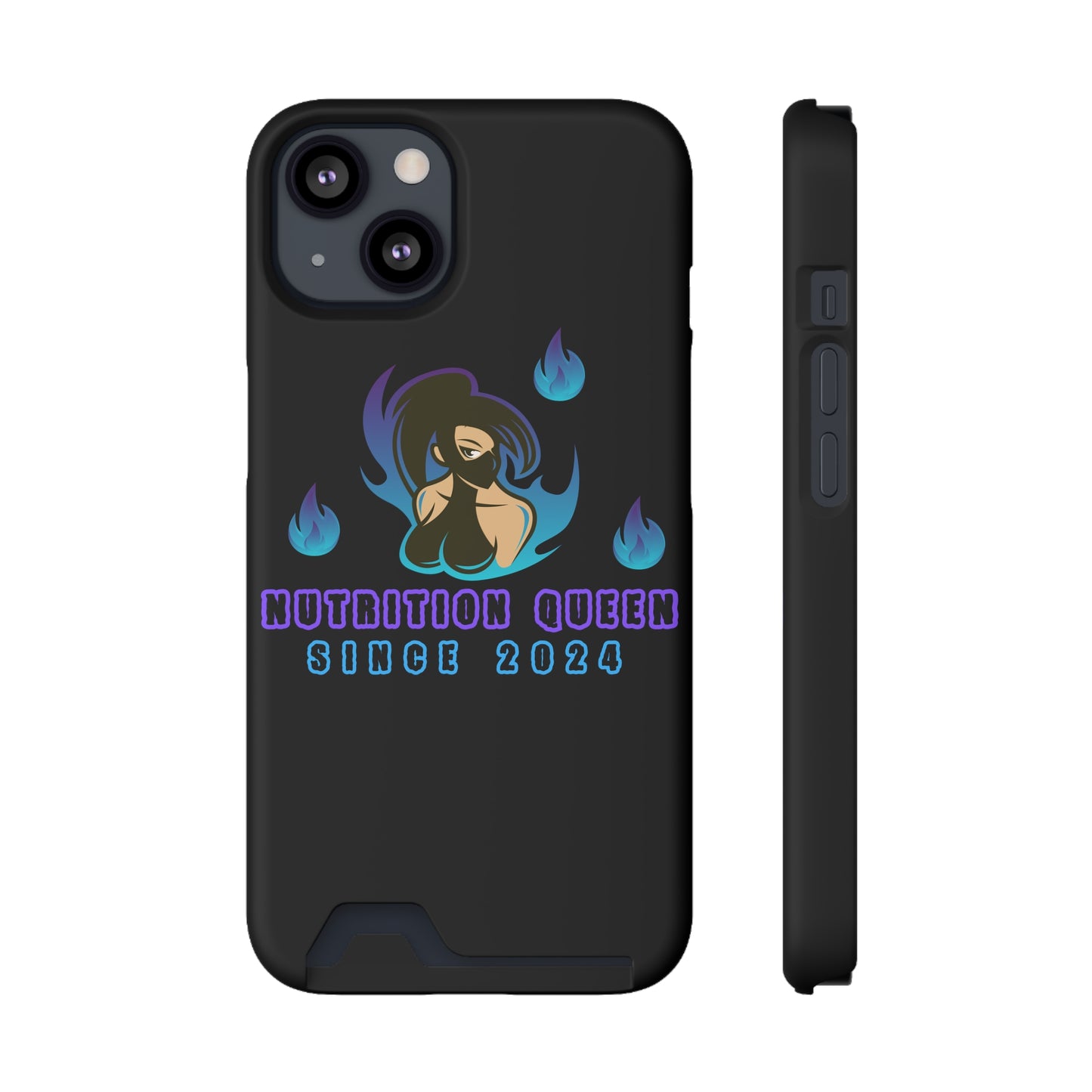 Nutrition Queen Phone Case With Card Holder