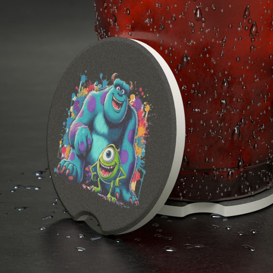 Sulley & Mike Color Splash Car Coaster