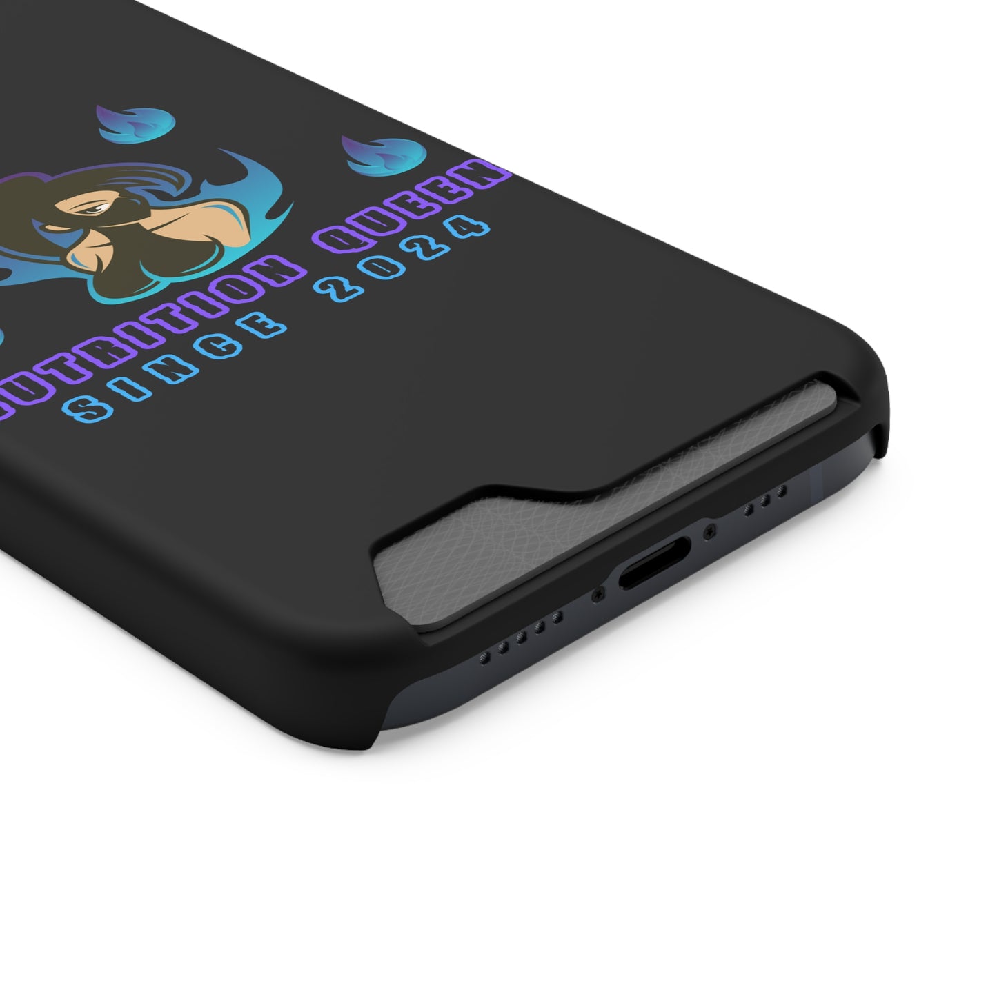 Nutrition Queen Phone Case With Card Holder