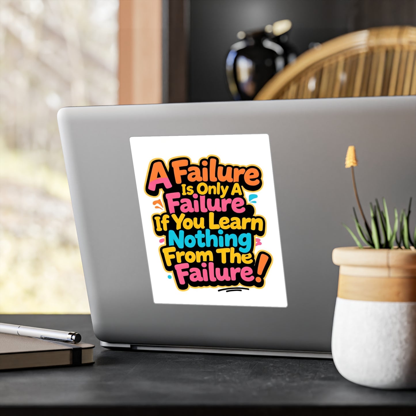 'A Failure Is Only A Failure If You Learn Nothing From The Failure' Vinyl Decal