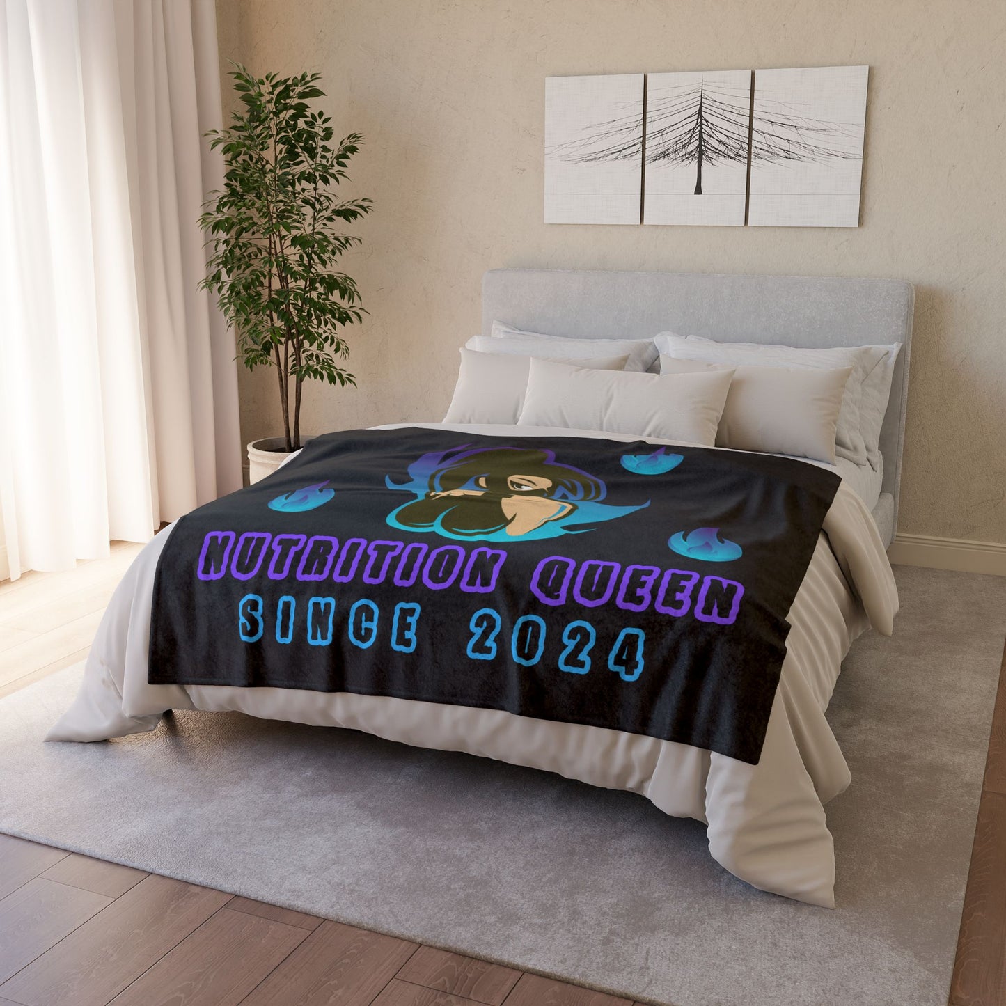 Nutrition Queen Soft Polyester Blanket