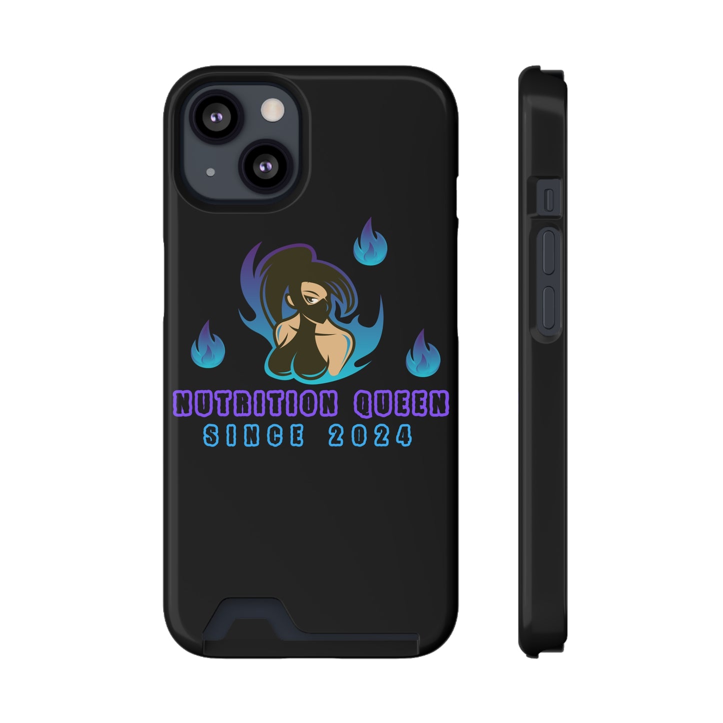 Nutrition Queen Phone Case With Card Holder