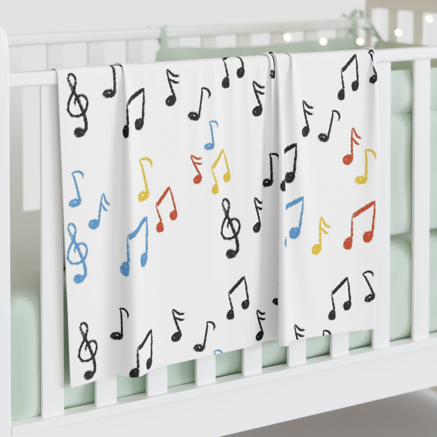 Nutrition Queen Music Notes Baby Swaddle Blanket