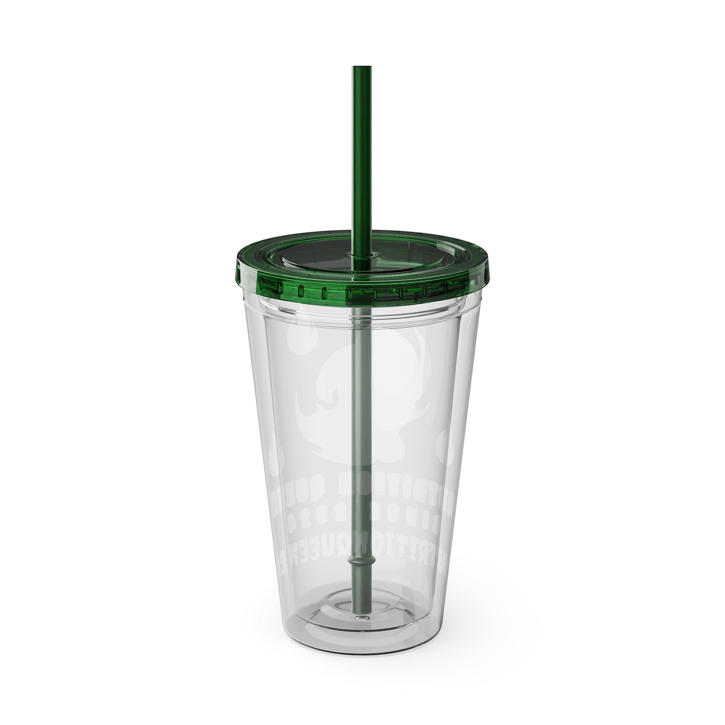 Nutrition Queen Sunsplash 16oz Straw Tumbler