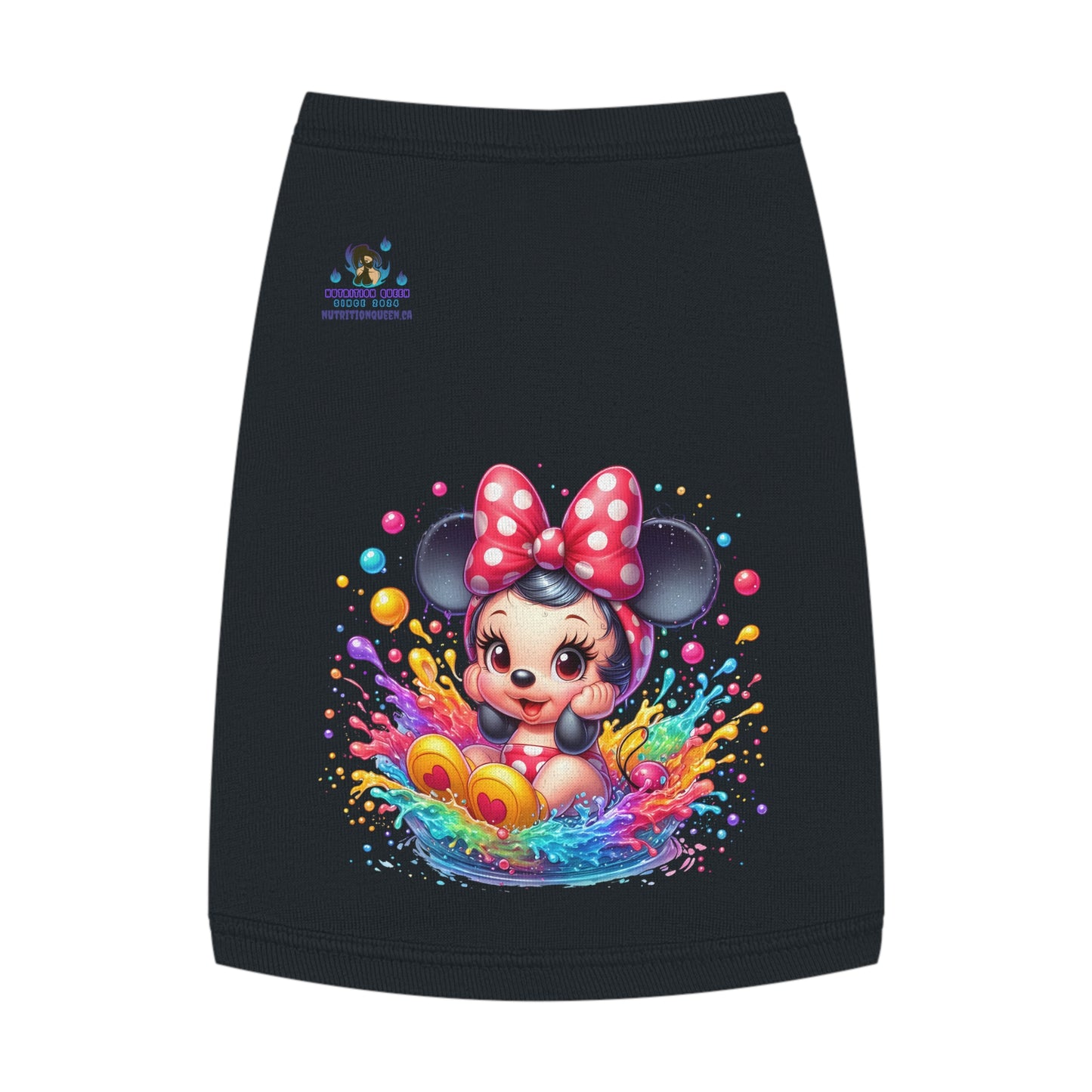 Baby Minnie-Mouse Splash Pet Tank Top