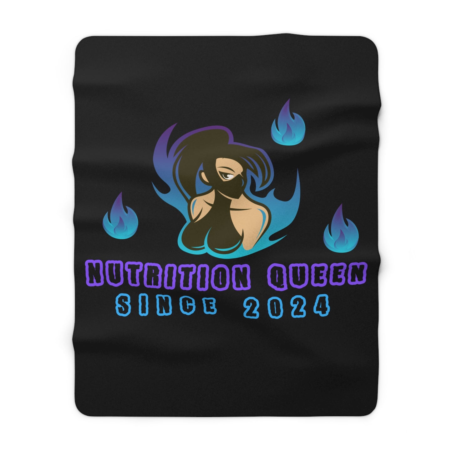 Nutrition Queen Sherpa Fleece Blanket