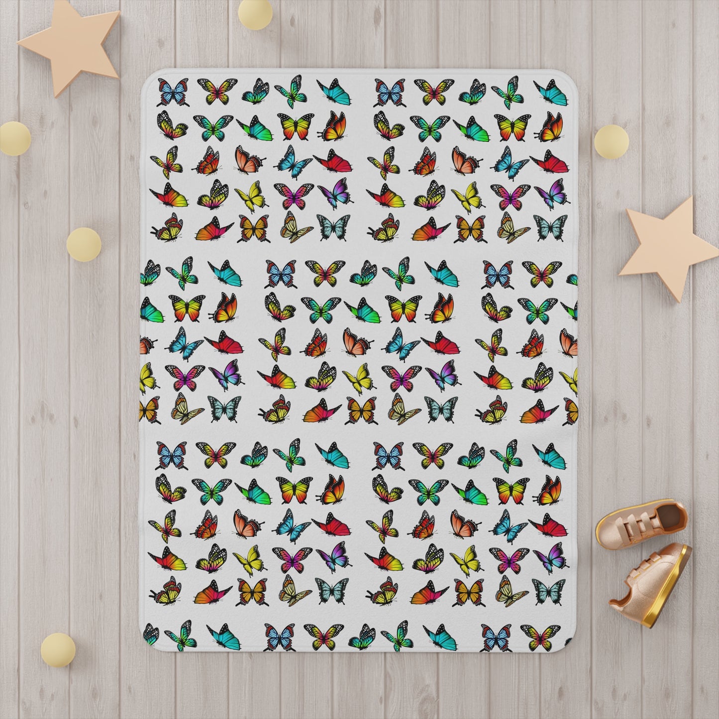 Nutrition Queen Butterflies Toddler Blanket