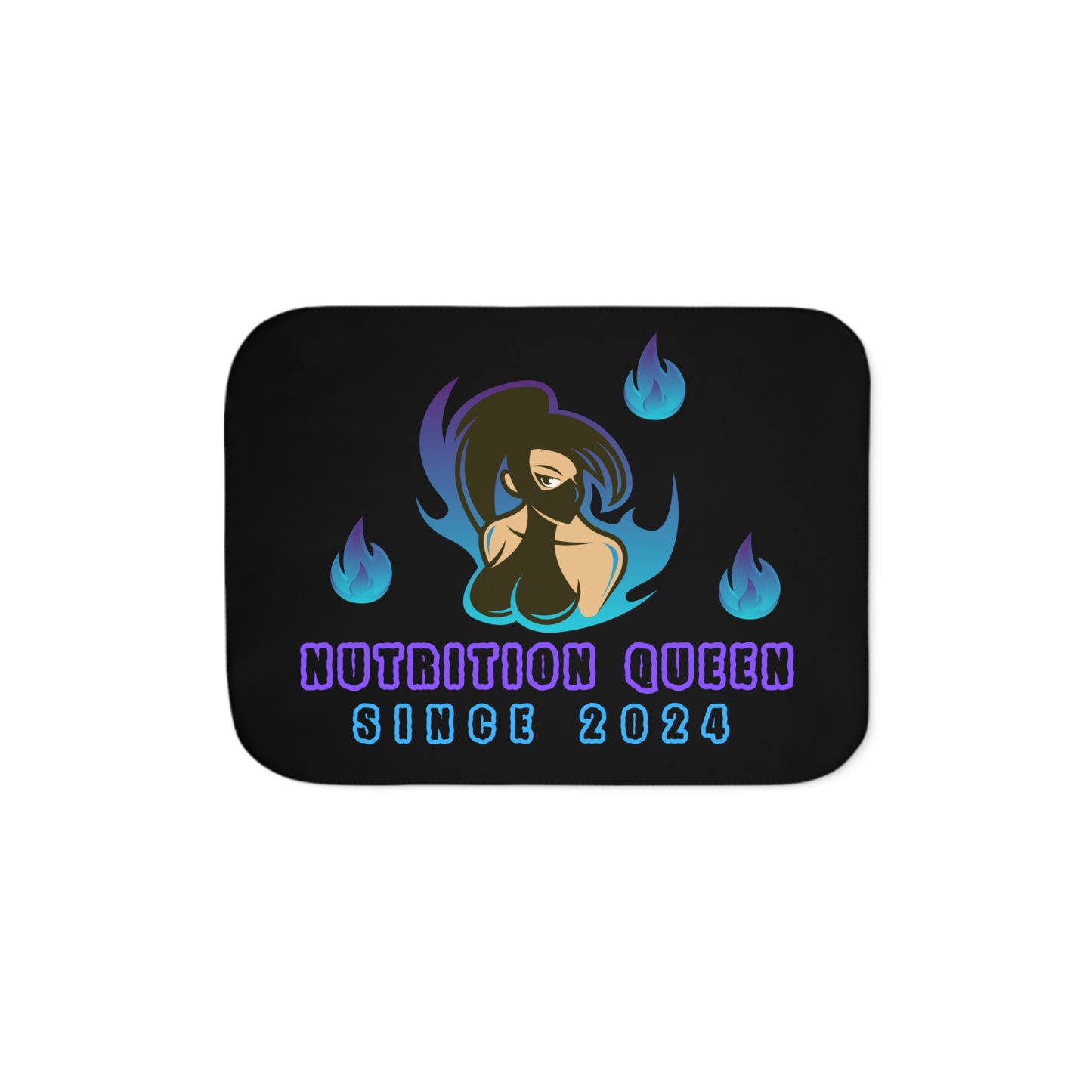 Nutrition Queen Sherpa Blanket, Two Colors