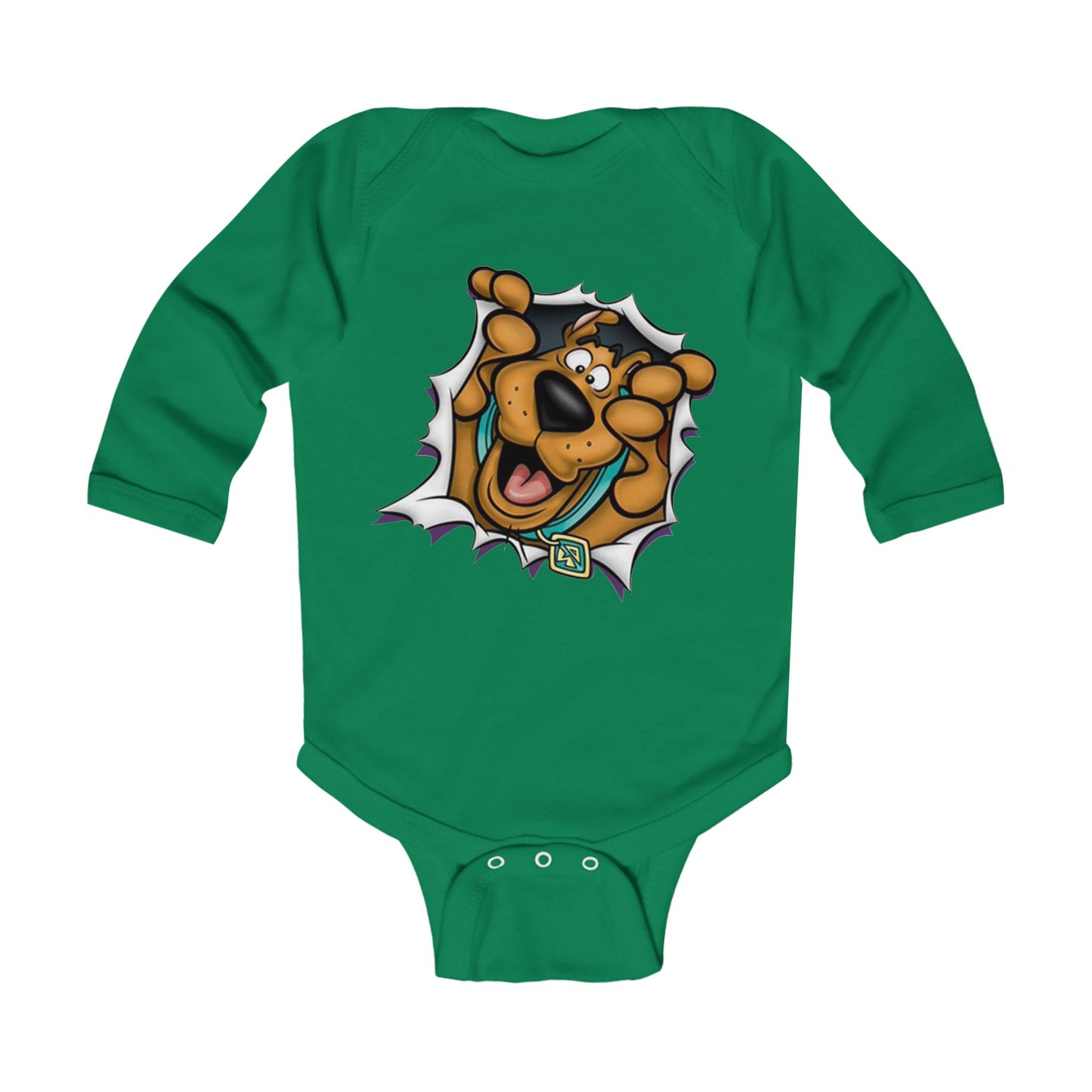 Scooby-Doo Peekaboo Long-Sleeved Onsie