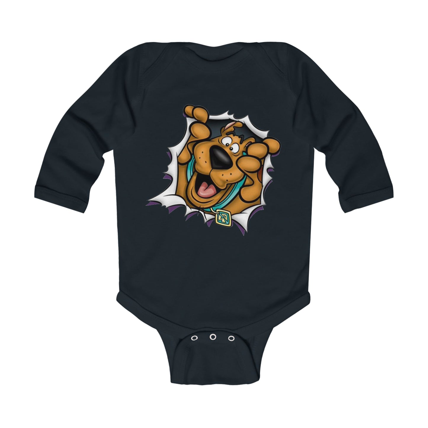 Scooby-Doo Peekaboo Long-Sleeved Onsie