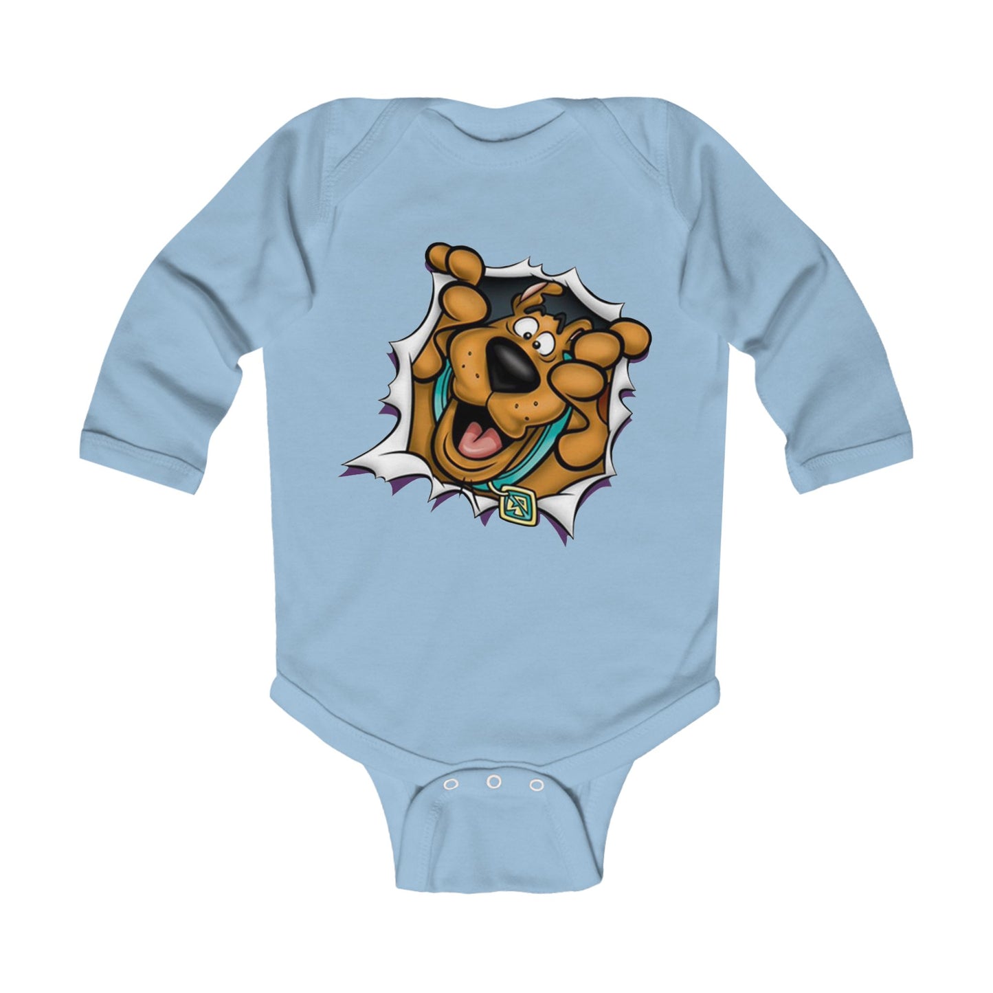 Scooby-Doo Peekaboo Long-Sleeved Onsie