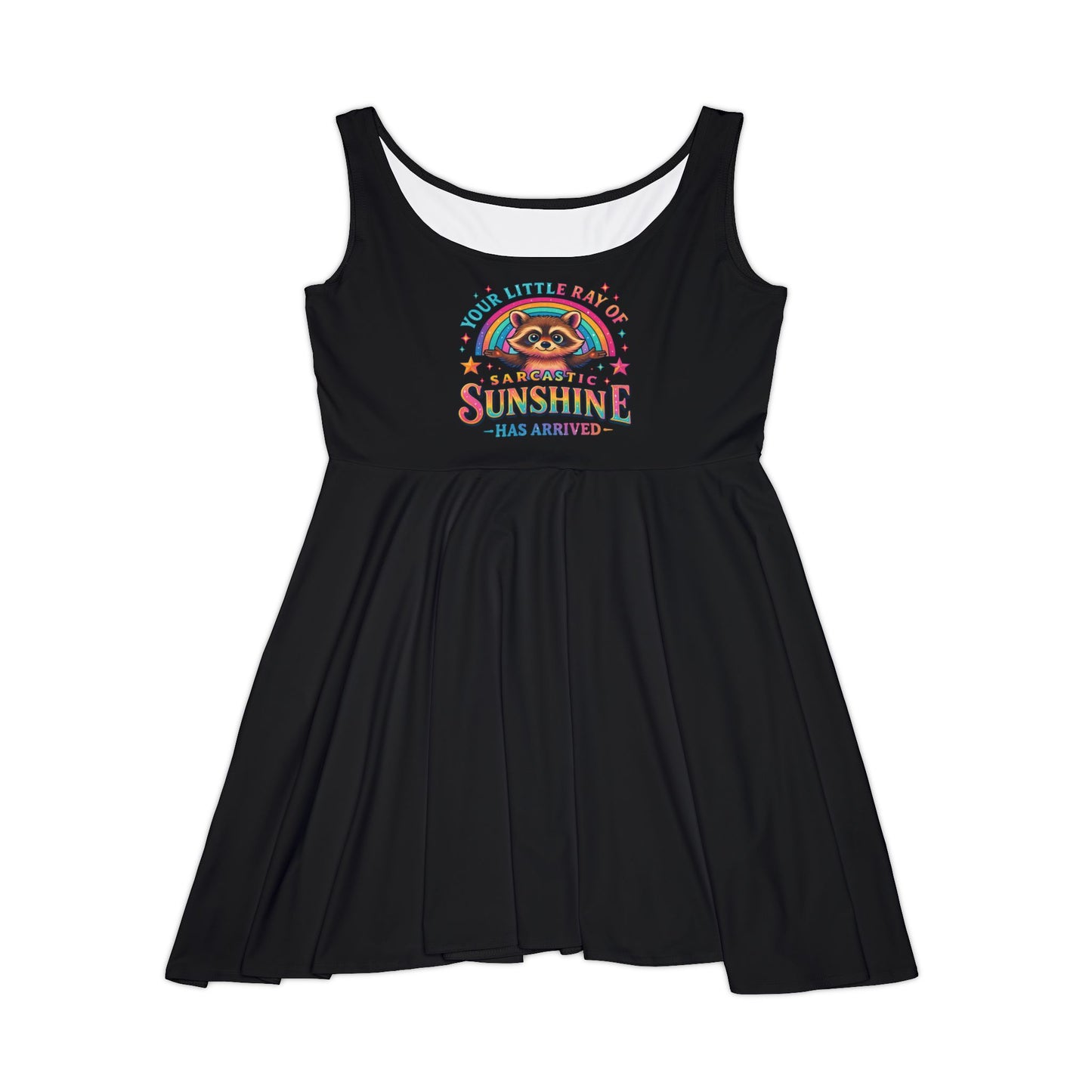 'Your Little Ray of Sunshine Has Arrived' Women's Skater Dress - Black