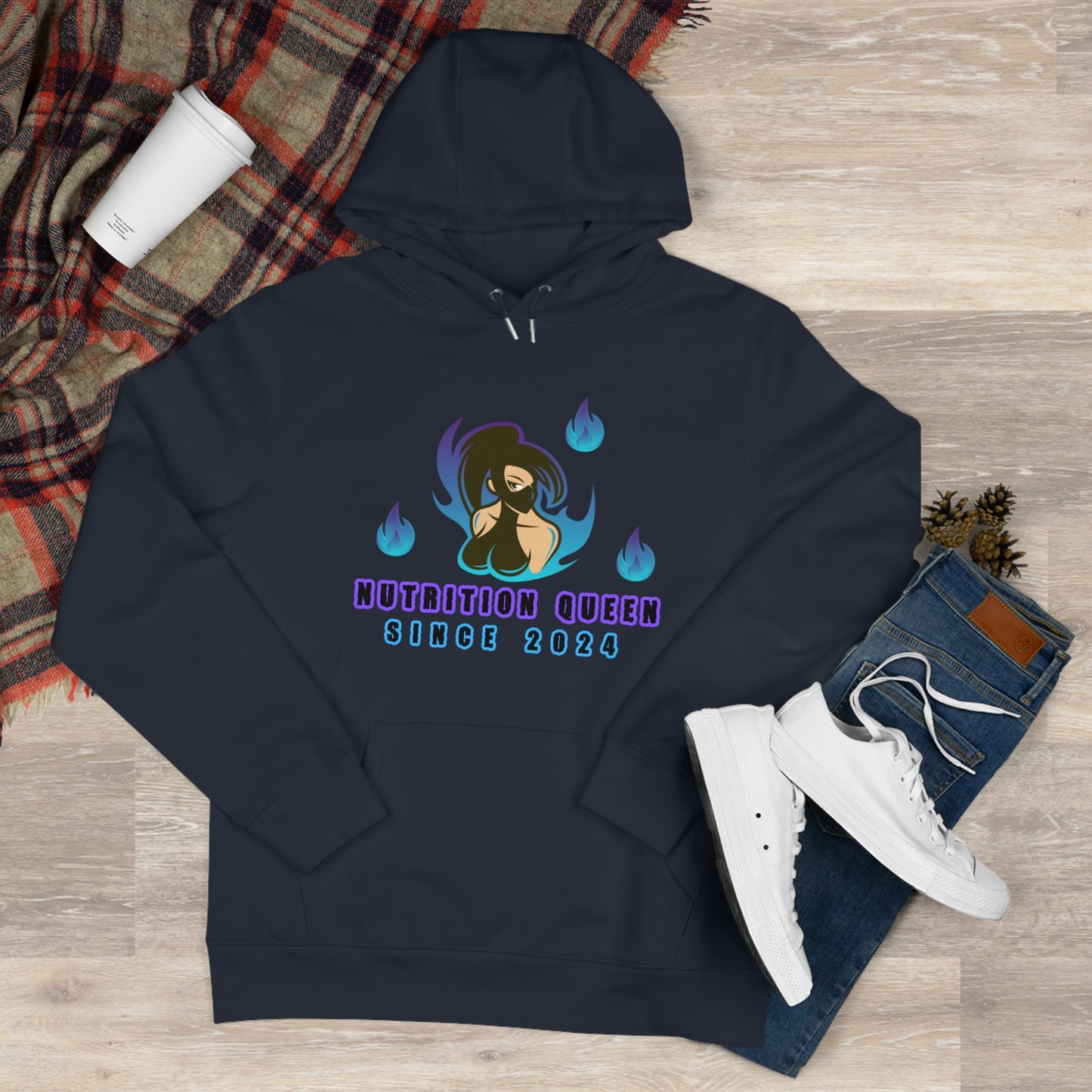 Nutrition Queen Unisex King Hooded Sweatshirt