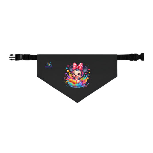 Baby Minnie-Mouse Splash Pet Bandana Collar