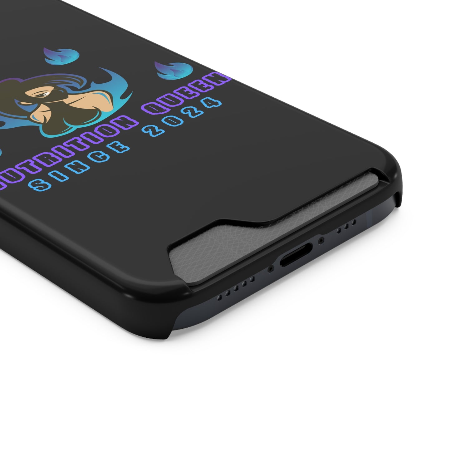 Nutrition Queen Phone Case With Card Holder