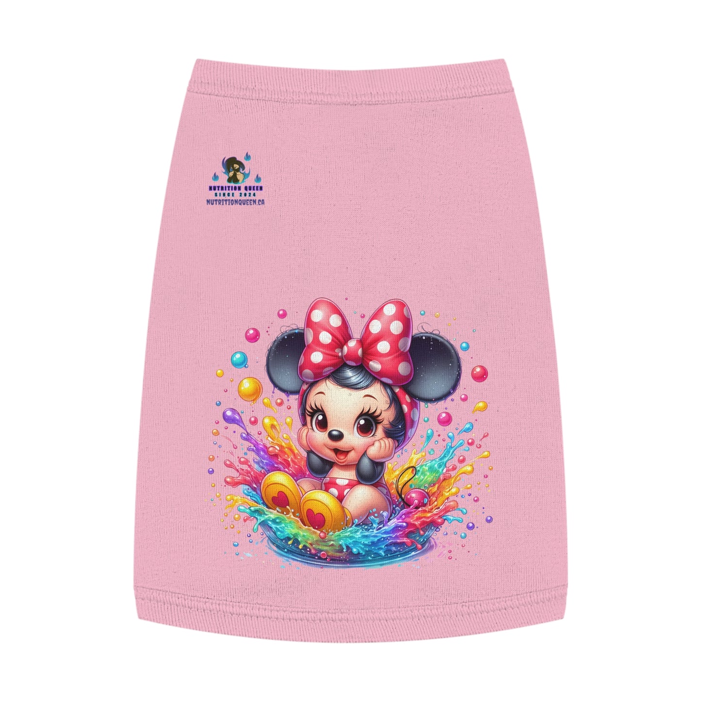 Baby Minnie-Mouse Splash Pet Tank Top