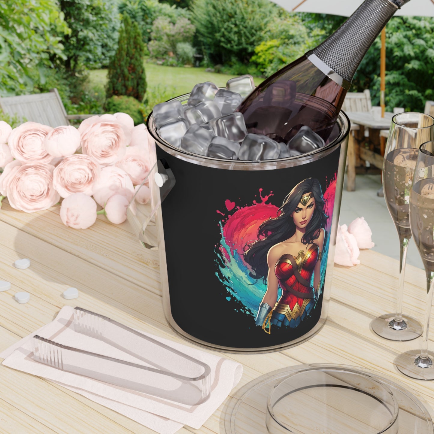 Wonder Woman Splash Ice Bucket with Tongs