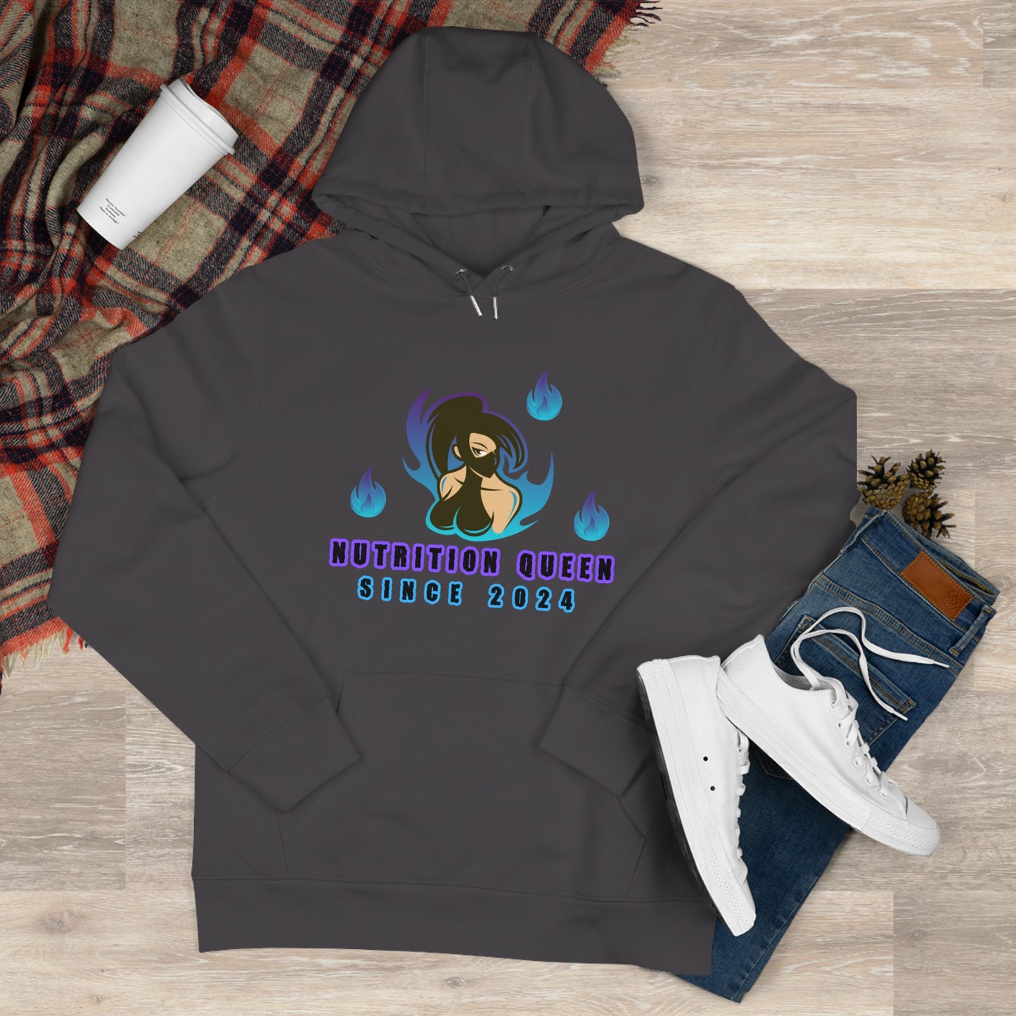 Nutrition Queen Unisex King Hooded Sweatshirt