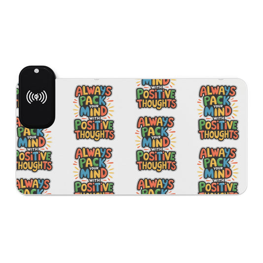 LED Gaming Mouse Pad, Wireless Charging